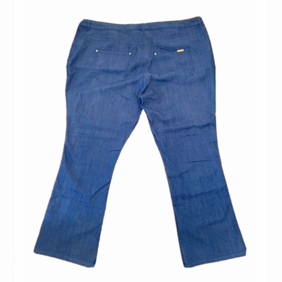 IMAN Global Chic Slim Bootcut Jeans – Size 3X | Rich Mid-Wash Stretch Denim - Picture 2 of 8